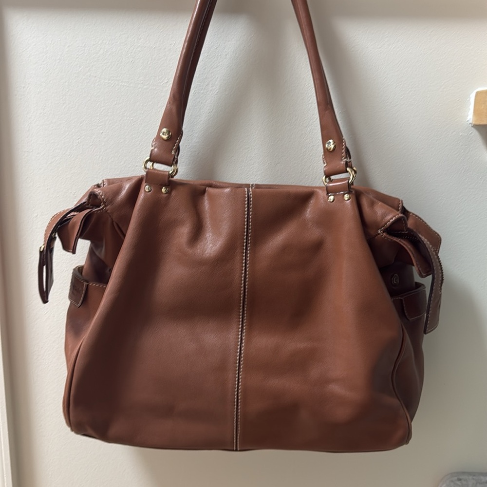 Kate Spade Brown leather Sachel Handbag Purse classic - Picture 6 of 7